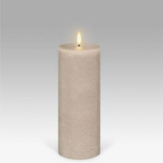 3.1x7" Flameless  Sandstone Single Wick C Battery