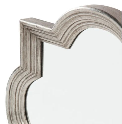 Marrakech Wall Mirror - Small Antique Silver