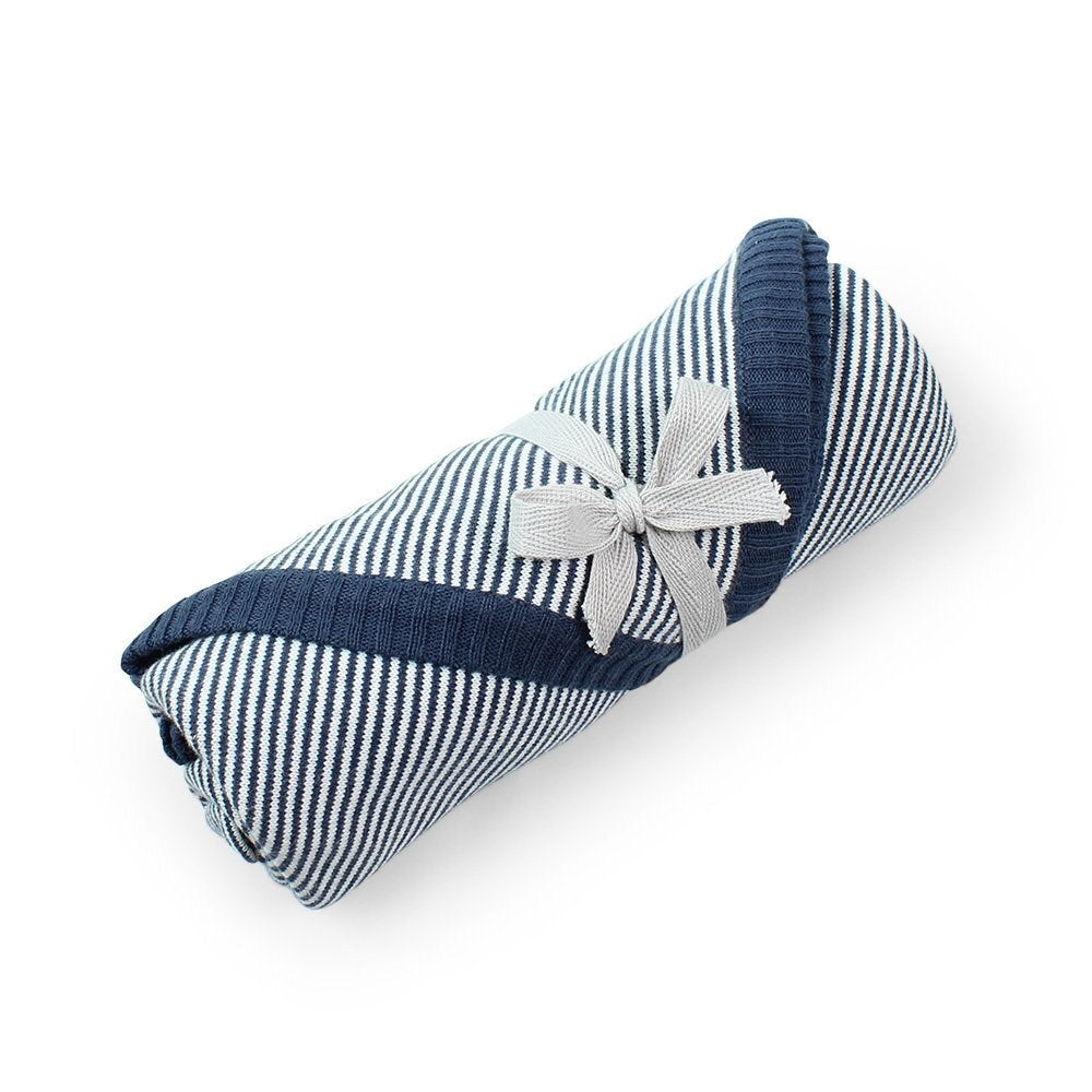 Linus Jersey Newborn Wrap Navy