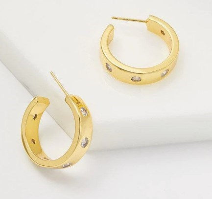 Gold Kristen Hoop