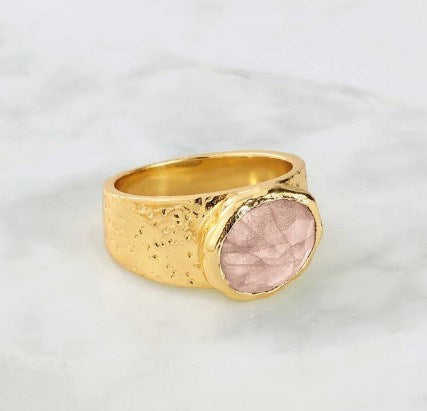 Daniella Ring - Rose Quartz Size 9