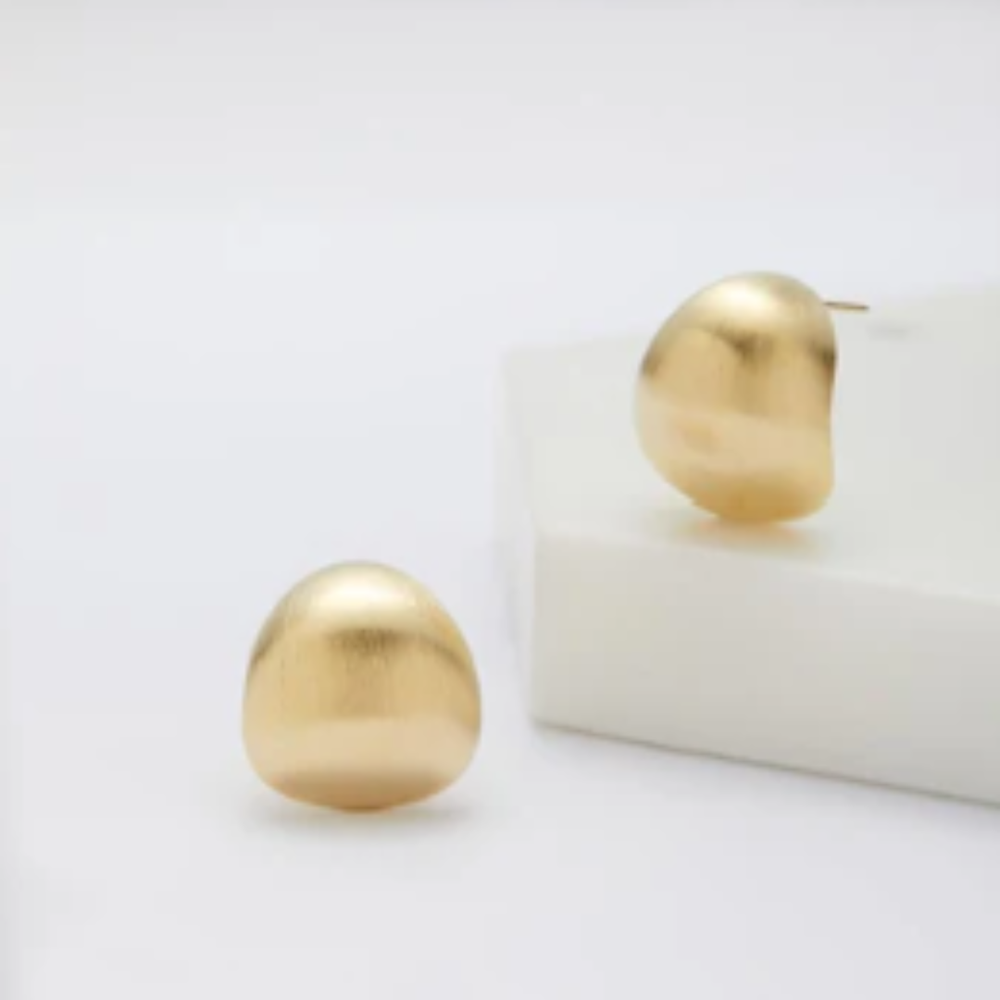 Gold Taliah Earring - Brushed