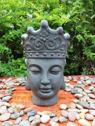 Buddha Head Planter 35cm