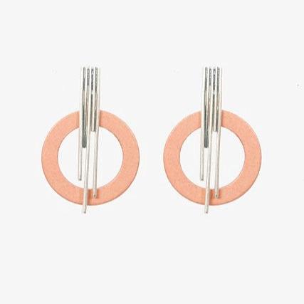 Aria Earring | Blush & Silver