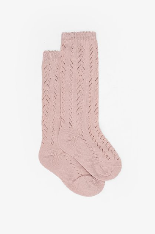 Bambino Open Weave Sock | Old Rose