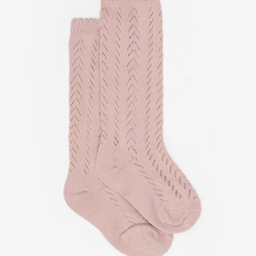 Bambino Open Weave Sock | Old Rose