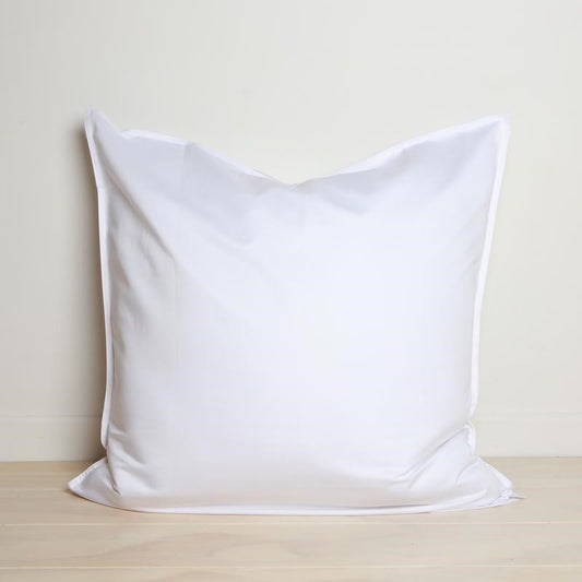 1000TC 100% Cotton Hotel Luxe Euro Pillowcase Crisp White