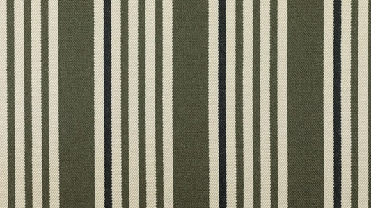 Olive Cream Stripe Cotton Pes 60x60 Cushion