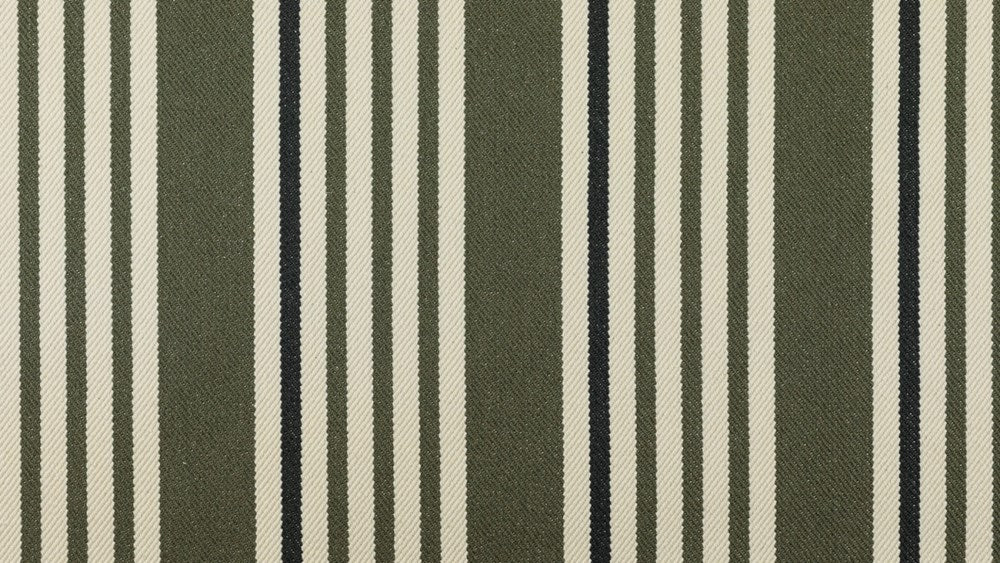 Olive Cream Stripe Cotton Pes 60x60 Cushion