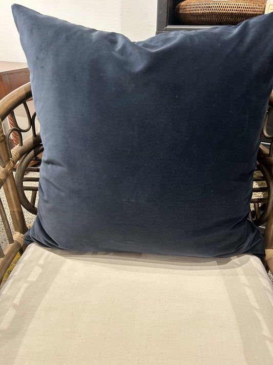 Cushion Navy Velvet - Lumbar