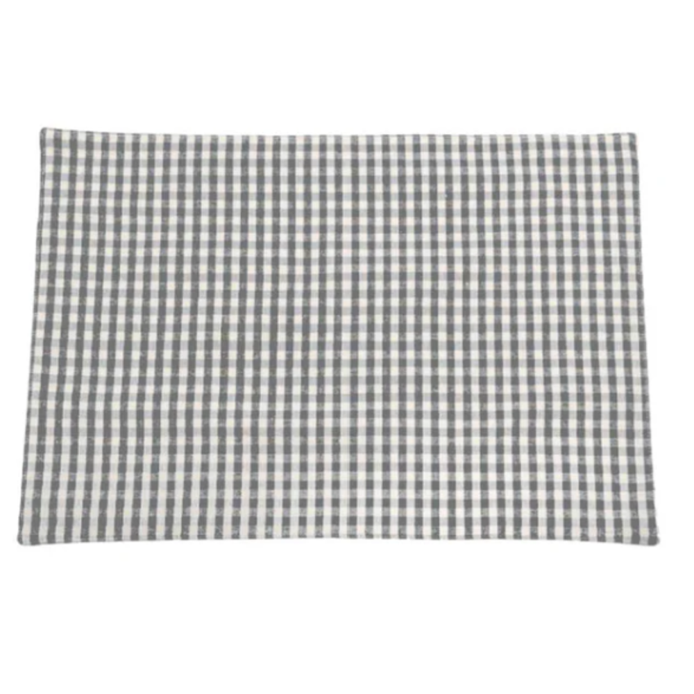 Gingham Placemat Ash