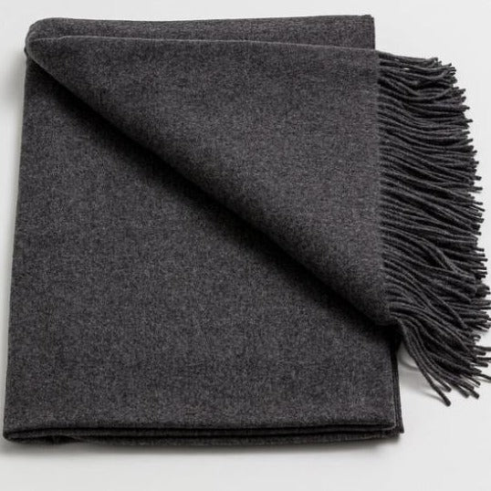 Throw Cashmere / Merino Grey Flannel