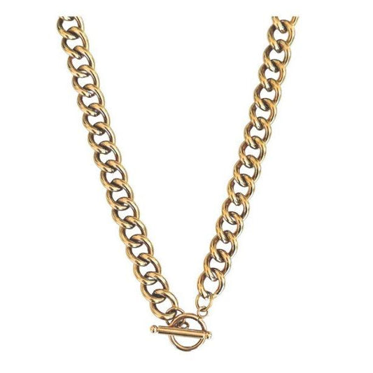 Goddess Fob Necklace Gold