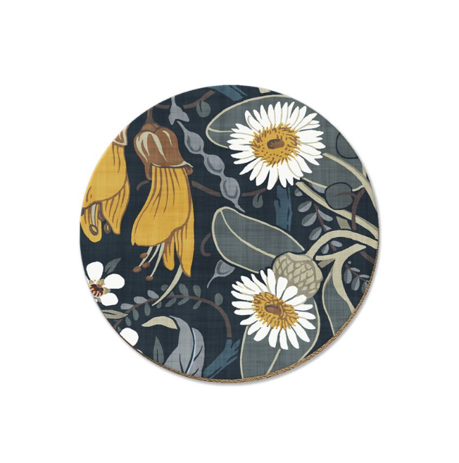 Kowhai Daisy Coaster