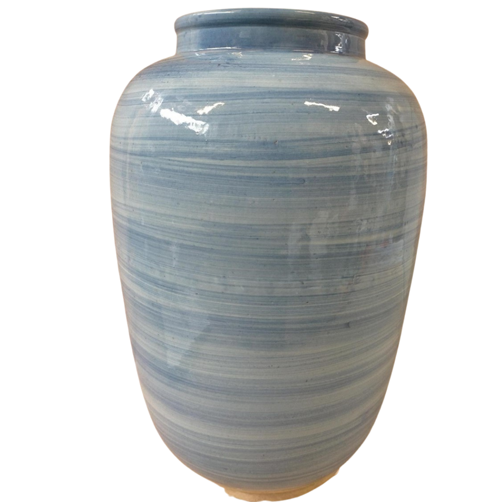 Blue Strie Vase