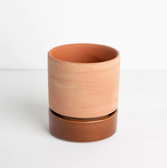 Planter Large -  Rose Terracotta and Saucer