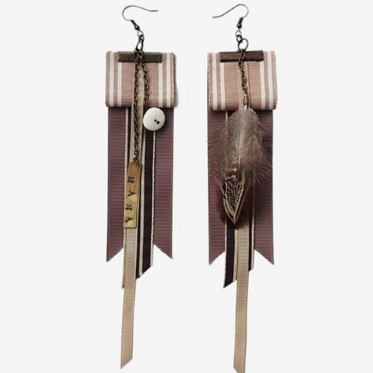 Earrings Whare Tupuna|old Bones