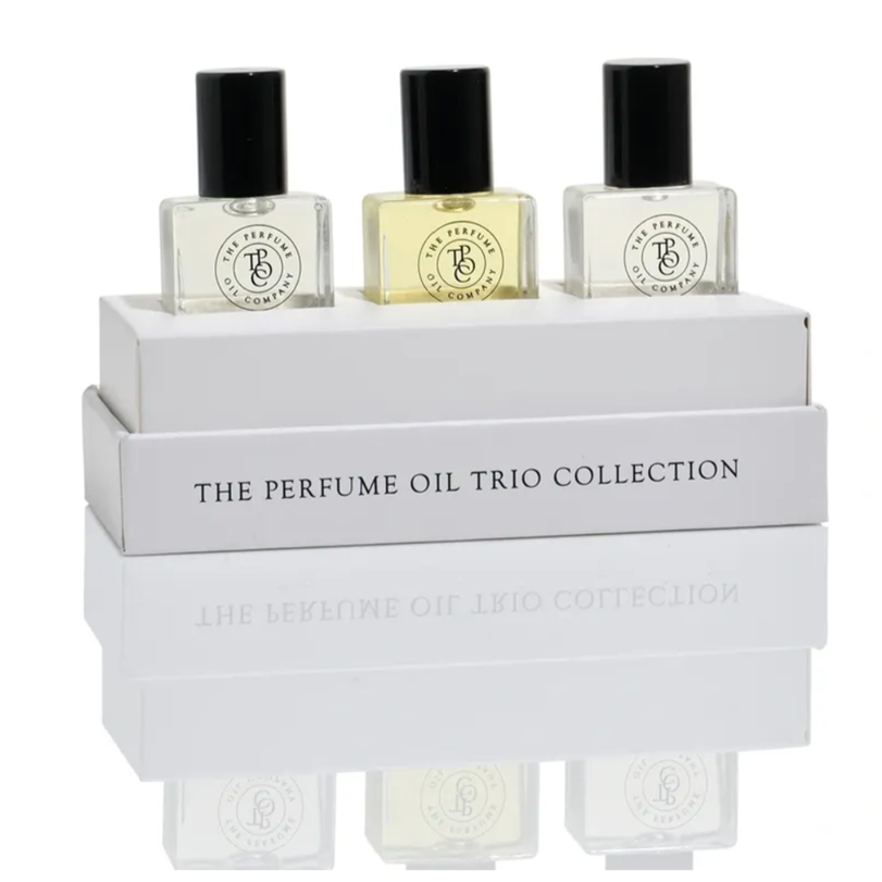 TRIO PERFUME OIL COLLECTION SET - OLD IS NEW - Five . Fleur . Silk - Designer Roll-On Perfume Oil