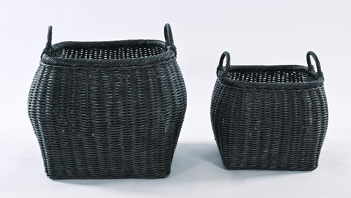 Zara Basket Black Large 50 x 40Cm