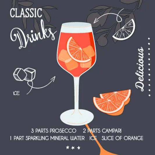 Cocktail - Aperole Black Napkin