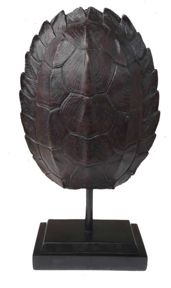 Turtleback w/ Stand Polyresin Brown