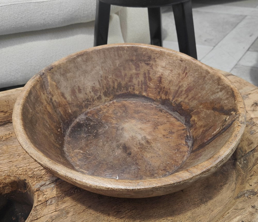 Vintage Chapti Bowl - Dark wood