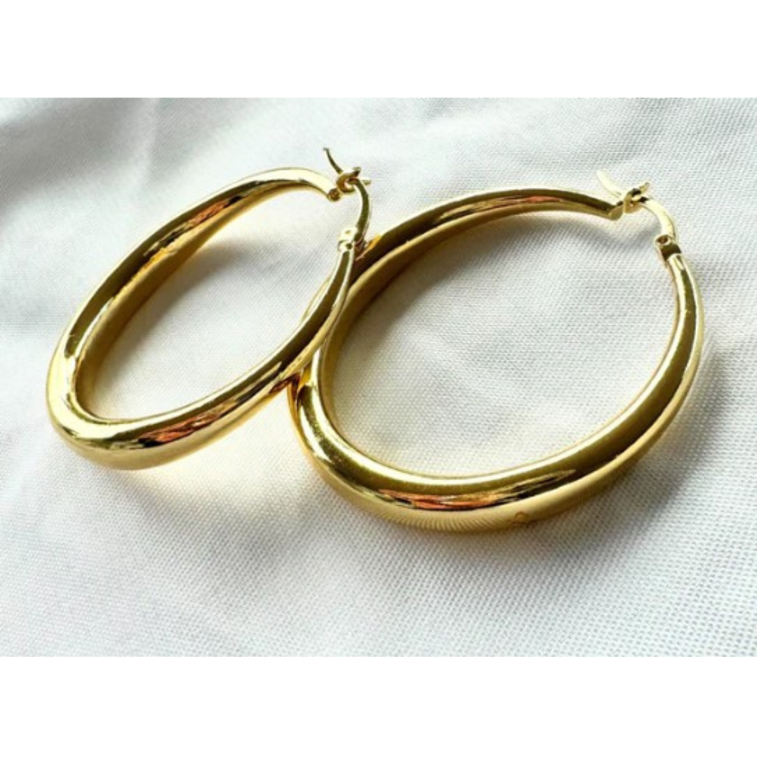 Feel the Heat Gold Hoop Earring