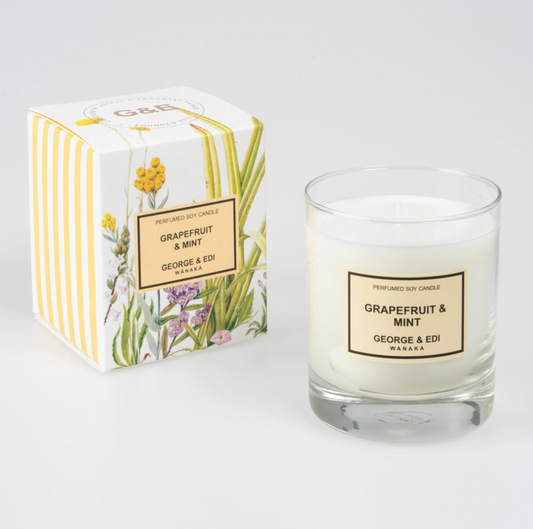 Grapefruit & Mint - Perfumed Soy Candle