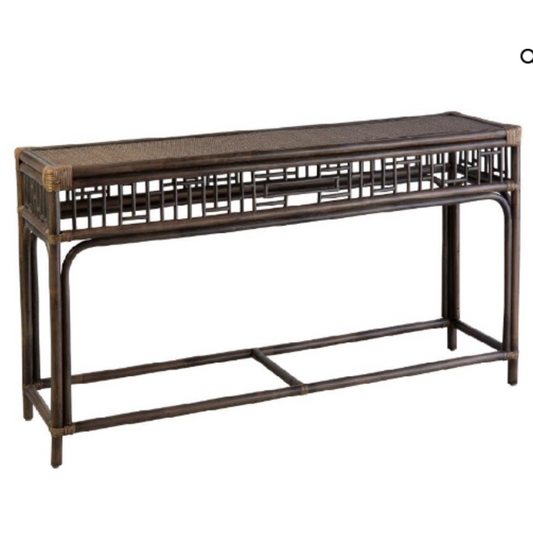 Marina Rattan Console Table