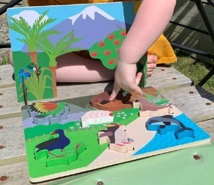 Maunga to Moana Puzzle Play set