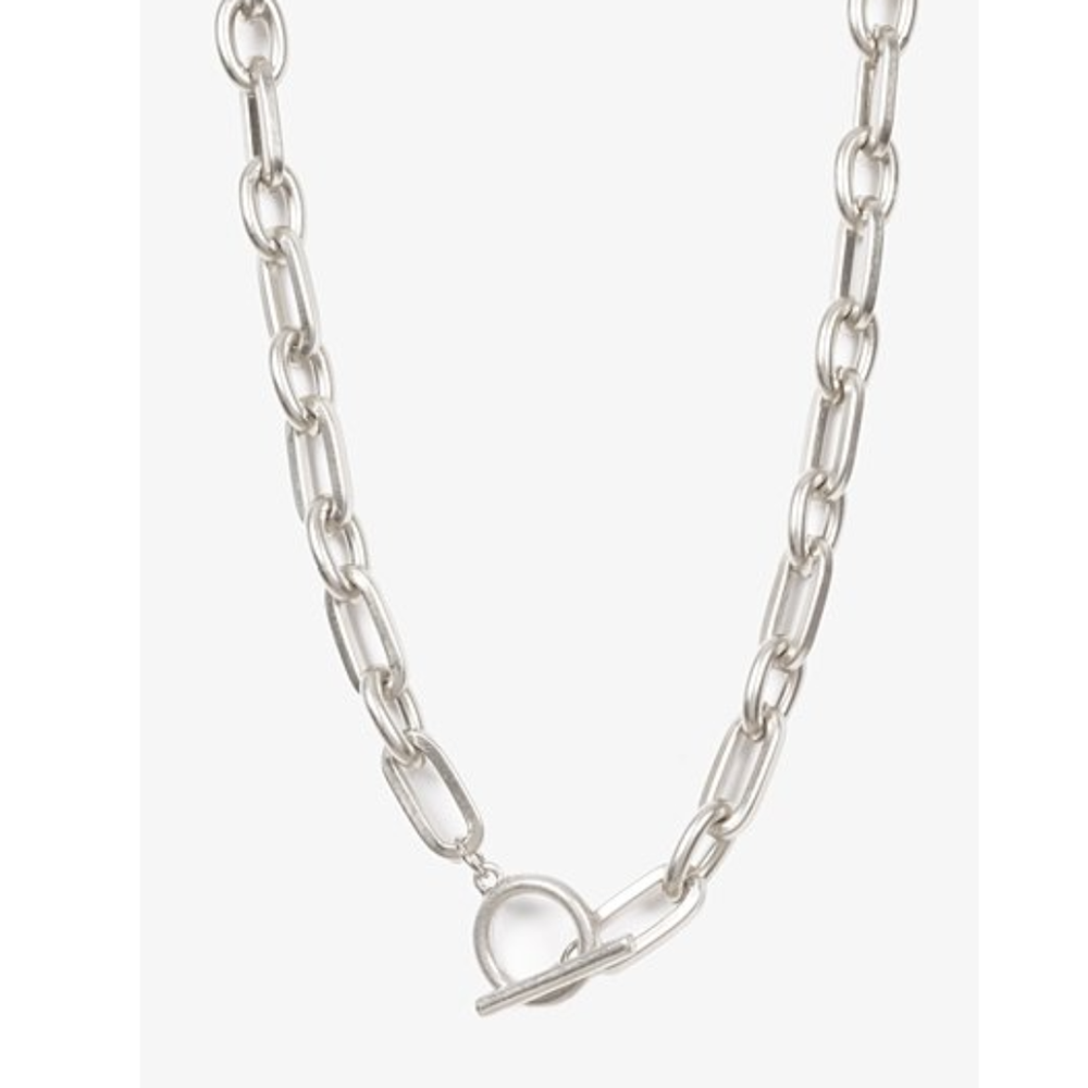 Heavy Link Fob Chain | Silver