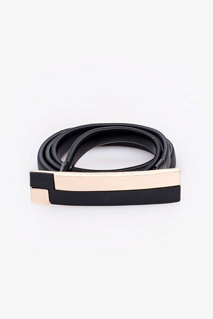 Black & Gold Stretch Belt