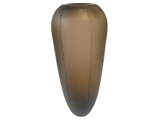 Glass vase Tall Black 41H X 13W