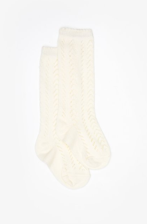 Bambino Open Weave Sock | Milk