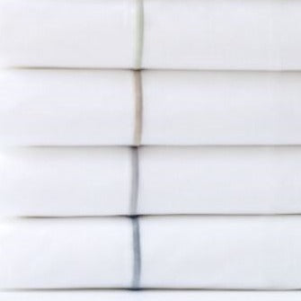 Classic Hotel Flanged Full Emb Pillowcase White Dove 50x75