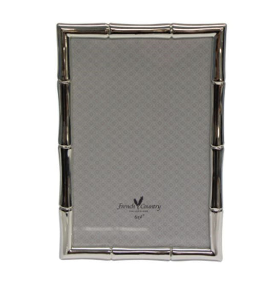 Silver Plated Bamboo Photoframe 4x6