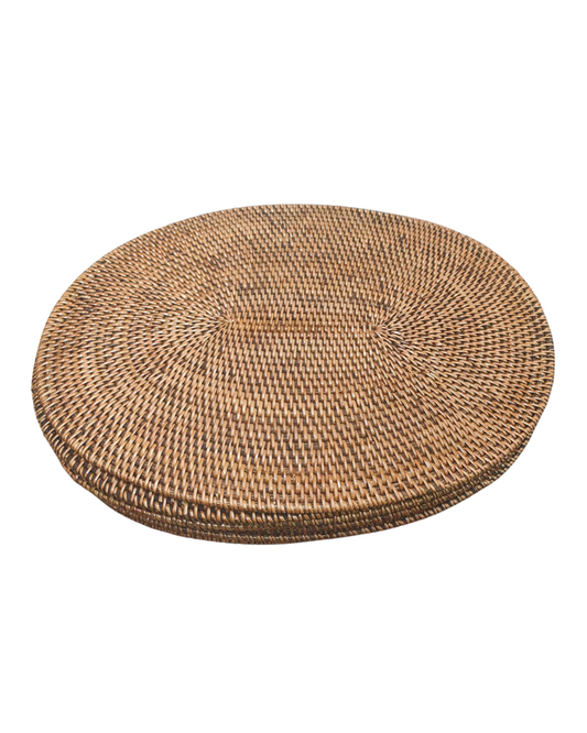 Woven Rattan Placemat Oval 39 x 30