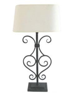 Scroll Lamp BASE: W220 H610 (overall) SHADE: B300 x 50 T250 x 130 H200